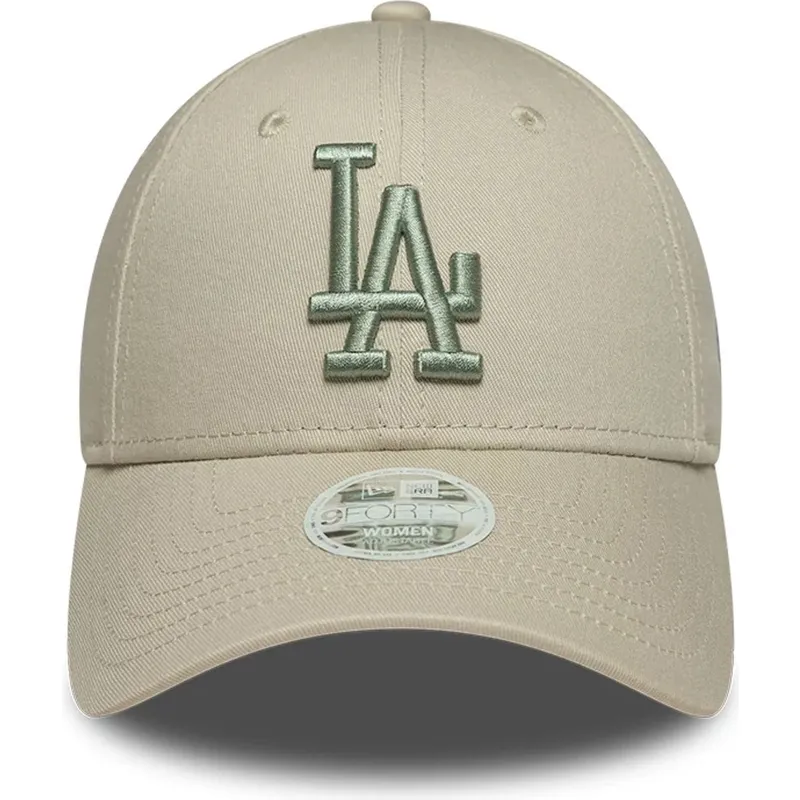 cap-zaoblena-beige-adjustable-strap-9forty-league-essential-los-angeles-dodgers-mlb-new-era