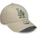 cap-zaoblena-beige-adjustable-strap-9forty-league-essential-los-angeles-dodgers-mlb-new-era