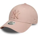 siltovky-zaoblena-ruzova-nastavitelny-pasik-9forty-league-essential-new-york-yankees-mlb-new-era