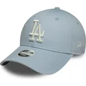 blaue-gebogene-verstellbare-damenkappe-9forty-floral-icon-der-los-angeles-dodgers-mlb-von-new-era