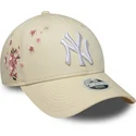 siltovka-zaoblena-bezova-nastavitelny-9forty-floral-icon-side-new-york-yankees-mlb-new-era
