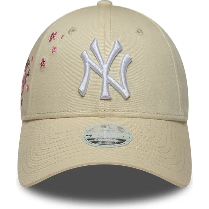siltovka-zaoblena-bezova-nastavitelny-9forty-floral-icon-side-new-york-yankees-mlb-new-era