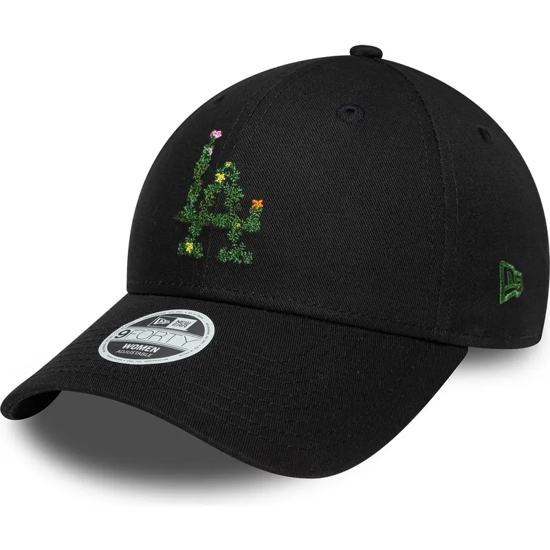 siltovky-zaoblena-cierna-nastavitelny-pasik-9forty-floral-infill-los-angeles-dodgers-mlb-new-era