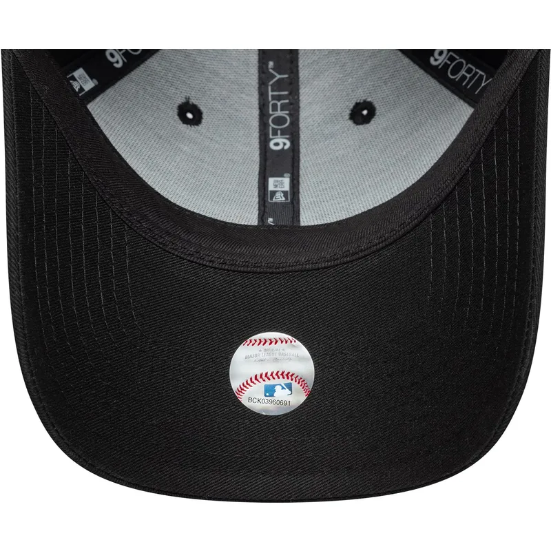 schwarze-verstellbare-curved-cap-fur-damen-9forty-floral-infill-der-los-angeles-dodgers-mlb-von-new-era