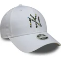 new-era-curved-brim-women-9forty-floral-infill-new-york-yankees-mlb-white-adjustable-cap