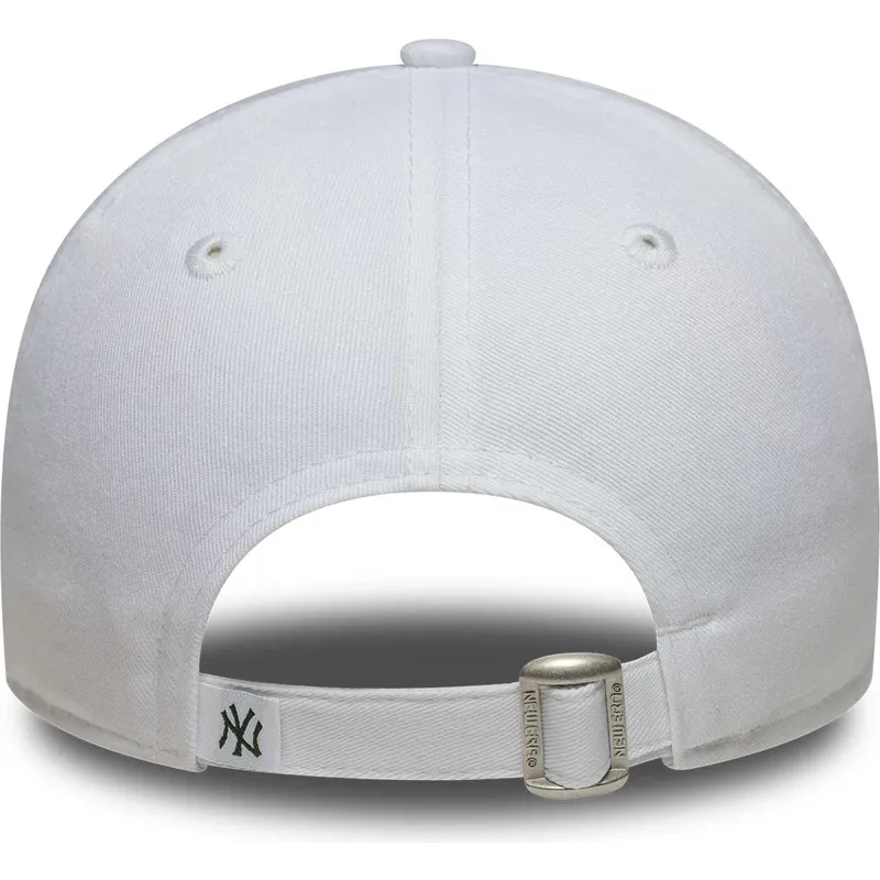 weisse-verstellbare-curved-cap-fur-damen-9forty-floral-infill-der-new-york-yankees-mlb-von-new-era