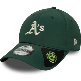 Šiltovky zaoblená zelená nastaviteľný pásik 9FORTY Recycled Midi Oakland Athletics MLB New Era