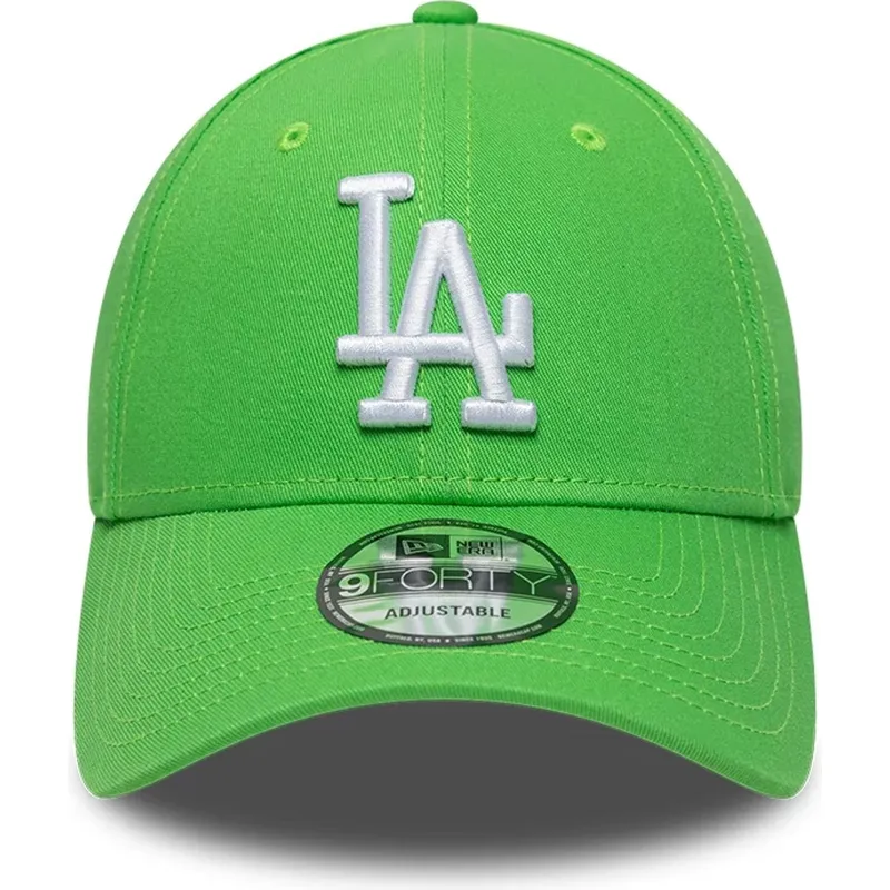 siltovky-zaoblena-zelena-nastavitelny-pasik-9forty-league-essential-los-angeles-dodgers-mlb-new-era
