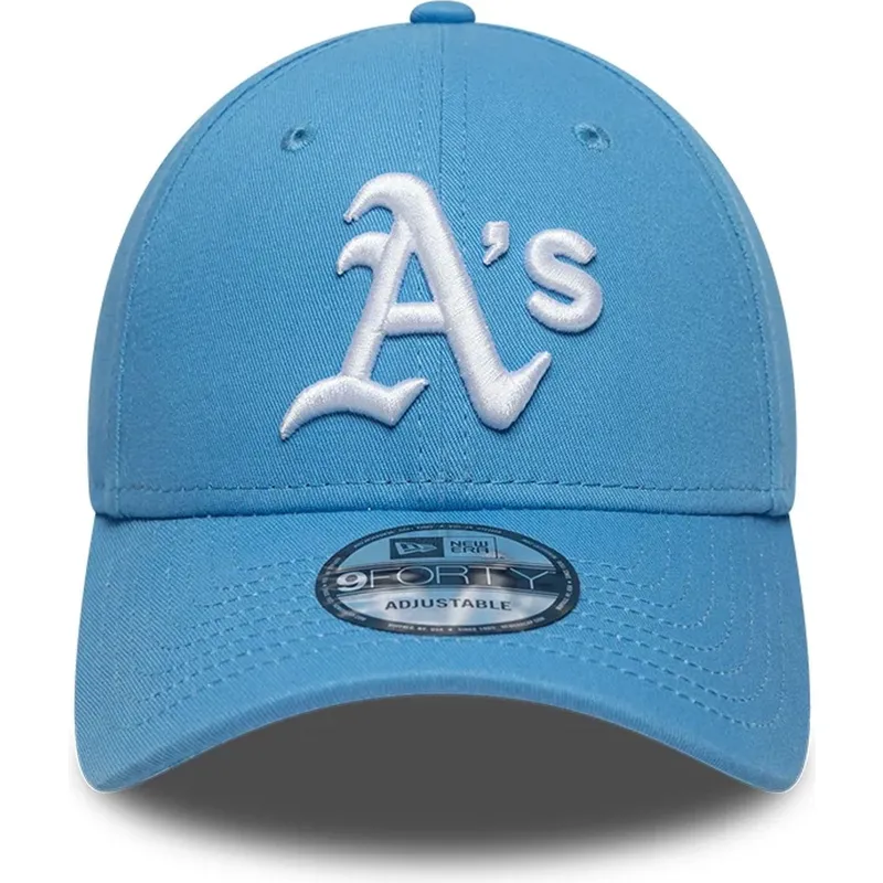 cap-zaoblena-blue-adjustable-strap-claro-9forty-league-essential-oakland-athletics-mlb-new-era cap-zaoblena-blue-adjustable-strap-claro-9forty-league-essential-oakland-athletics-mlb-new-era