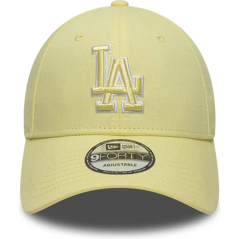 cap-zaoblena-yellow-adjustable-strap-9forty-team-outline-los-angeles-dodgers-mlb-new-era cap-zaoblena-yellow-adjustable-strap-9forty-team-outline-los-angeles-dodgers-mlb-new-era