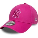 cap-zaoblena-pink-adjustable-strap-9forty-team-outline-new-york-yankees-mlb-new-era