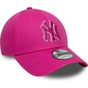 cap-zaoblena-pink-adjustable-strap-9forty-team-outline-new-york-yankees-mlb-new-era