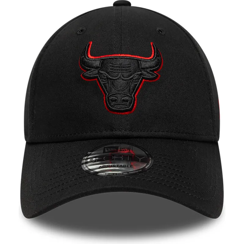 siltovka-zaoblena-cierna-nastavitelny-9forty-team-outline-chicago-bulls-nba-new-era