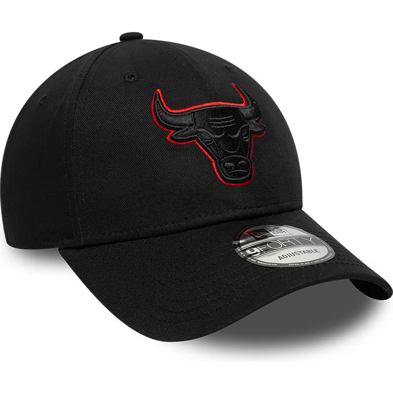 siltovka-zaoblena-cierna-nastavitelny-9forty-team-outline-chicago-bulls-nba-new-era