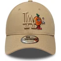 cap-zaoblena-brown-adjustable-strap-9forty-tonal-icon-los-angeles-dodgers-mlb-new-era
