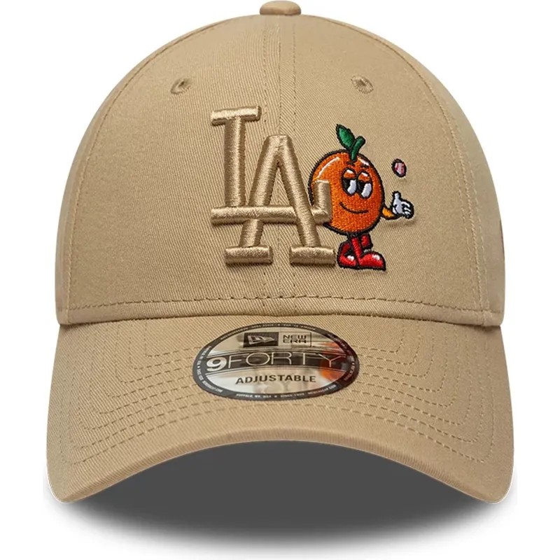 cap-zaoblena-brown-adjustable-strap-9forty-tonal-icon-los-angeles-dodgers-mlb-new-era
