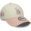 cap-zaoblena-beige-adjustable-strap-rosa-rosa-9forty-world-series-patch-los-angeles-dodgers-mlb-new-era