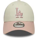 cap-zaoblena-beige-adjustable-strap-rosa-rosa-9forty-world-series-patch-los-angeles-dodgers-mlb-new-era