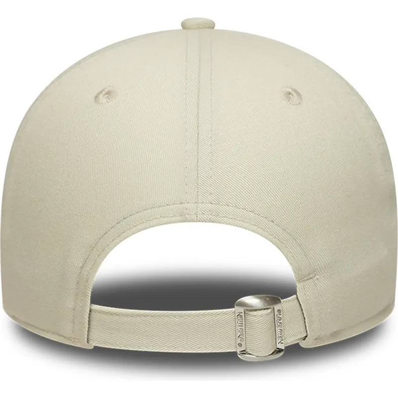 new-era-curved-brim-pink-logo-9forty-world-series-patch-los-angeles-dodgers-mlb-beige-and-pink-adjustable-cap