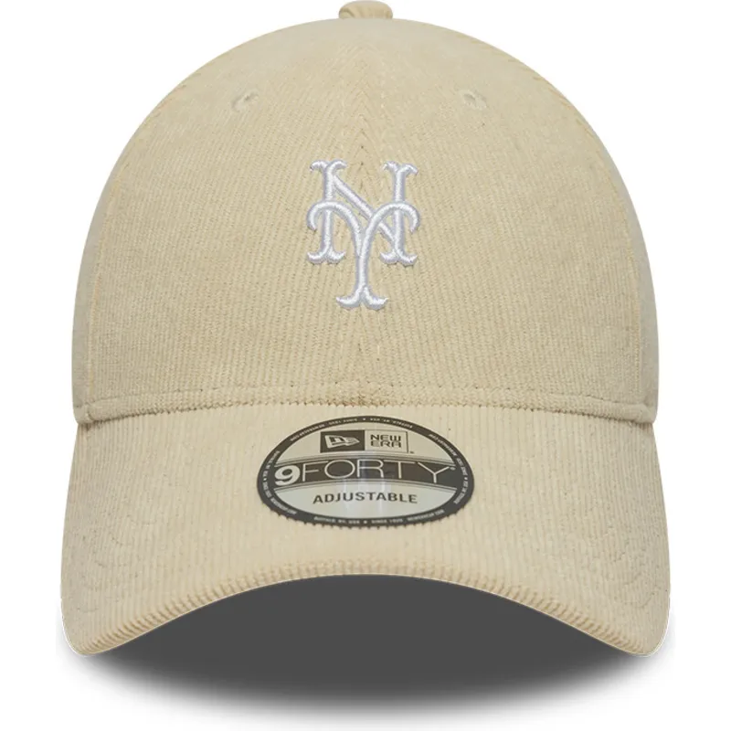 cap-zaoblena-beige-adjustable-strap-9forty-soft-cord-new-york-mets-mlb-new-era cap-zaoblena-beige-adjustable-strap-9forty-soft-cord-new-york-mets-mlb-new-era