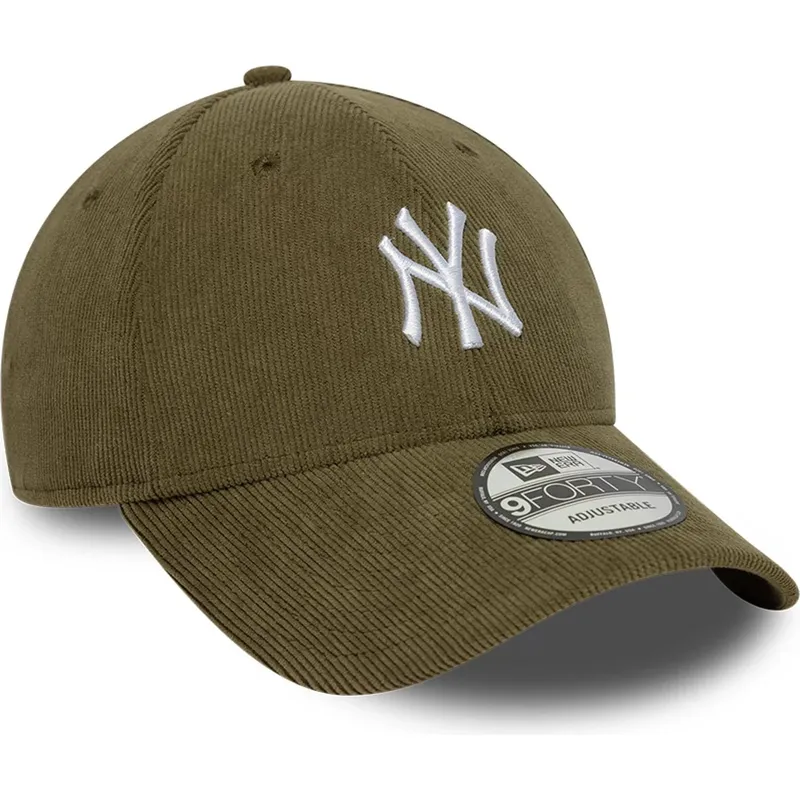 new-era-curved-brim-9forty-soft-cord-new-york-yankees-mlb-green-adjustable-cap