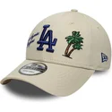 new-era-curved-brim-9forty-city-icon-los-angeles-dodgers-mlb-beige-adjustable-cap
