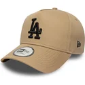 siltovka-zaoblena-hneda-snapback-e-frame-league-essential-los-angeles-dodgers-mlb-new-era