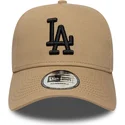 siltovka-zaoblena-hneda-snapback-e-frame-league-essential-los-angeles-dodgers-mlb-new-era