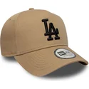 siltovka-zaoblena-hneda-snapback-e-frame-league-essential-los-angeles-dodgers-mlb-new-era