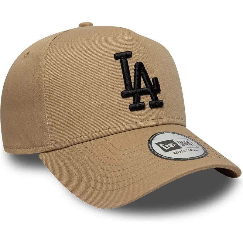 cap-zaoblena-brown-snapback-negro-e-frame-league-essential-los-angeles-dodgers-mlb-new-era