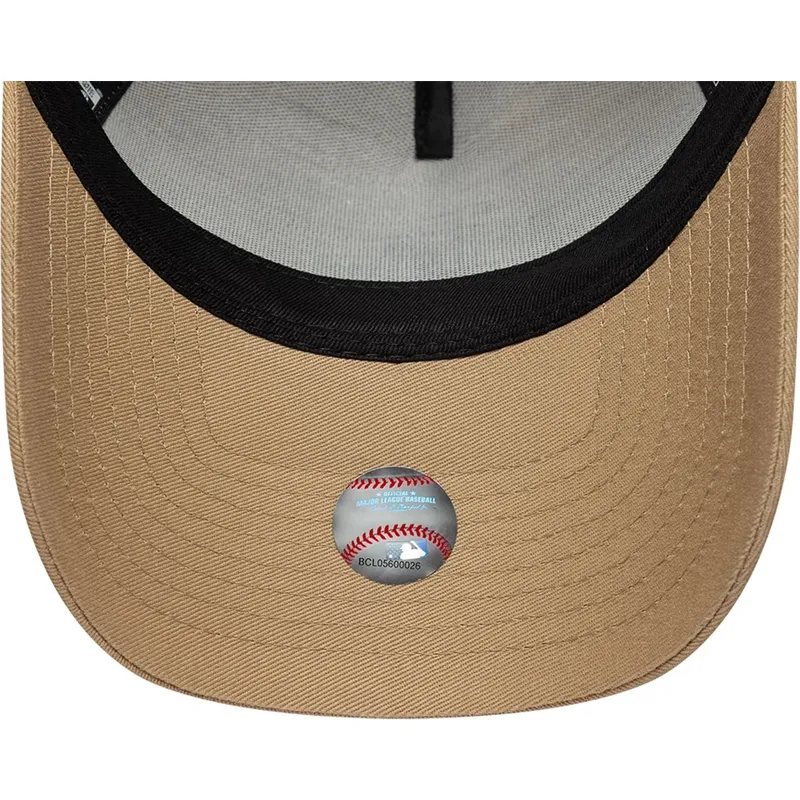 cap-zaoblena-brown-snapback-negro-e-frame-league-essential-los-angeles-dodgers-mlb-new-era