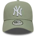 cap-zaoblena-green-snapback-e-frame-league-essential-new-york-yankees-mlb-new-era