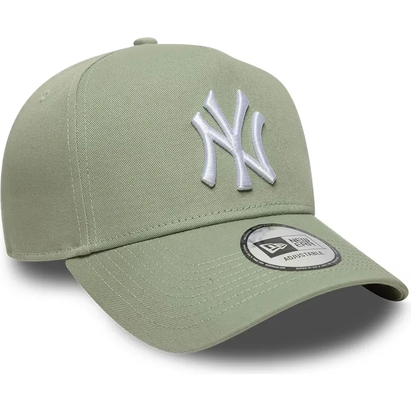 cap-zaoblena-green-snapback-e-frame-league-essential-new-york-yankees-mlb-new-era