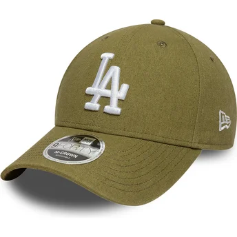 Cap zaoblená green snapback 9FORTY M-Crown Linen Los Angeles Dodgers MLB New Era