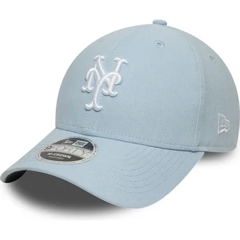 Šiltovky zaoblená modrá snapback claro 9FORTY M-Crown Linen New York Mets MLB New Era