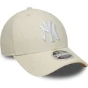cap-zaoblena-beige-snapback-9forty-m-crown-linen-new-york-yankees-mlb-new-era