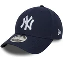 cap-zaoblena-navy-blue-snapback-9forty-m-crown-linen-new-york-yankees-mlb-new-era