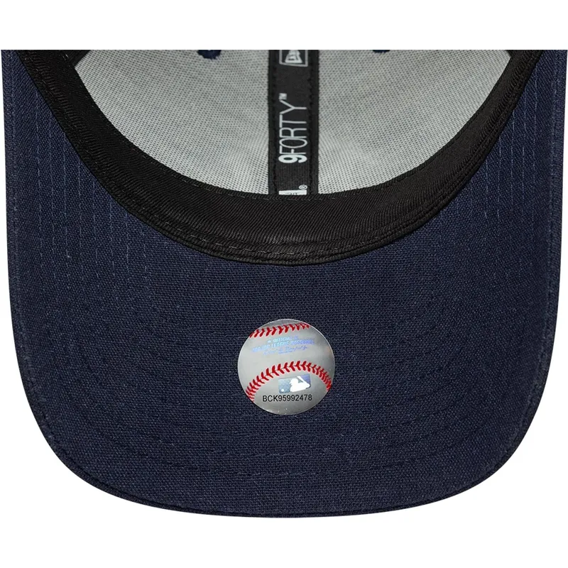 cap-zaoblena-navy-blue-snapback-9forty-m-crown-linen-new-york-yankees-mlb-new-era