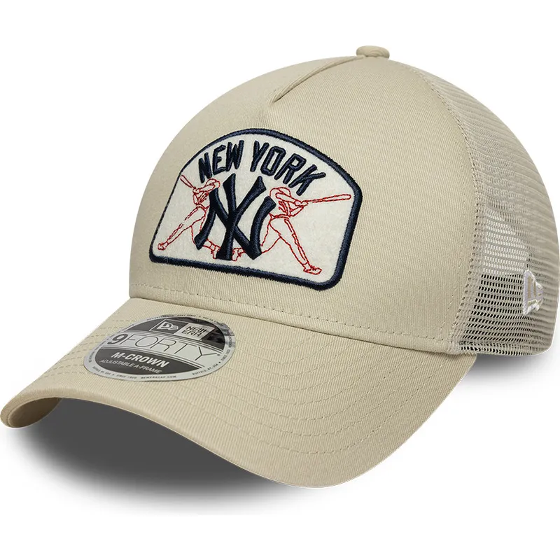 cap-zaoblena-beige-snapback-9forty-m-crown-a-frame-new-york-yankees-mlb-new-era