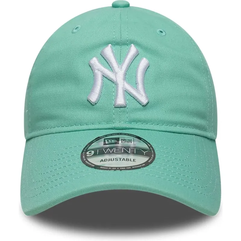 siltovka-zaoblena-zelena-nastavitelny-pasik-9twenty-league-essential-new-york-yankees-mlb-new-era