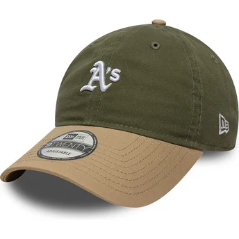 Šiltovka zaoblená viacfarebná nastaviteľný 9TWENTY Mini Washed Contrast Oakland Athletics MLB New Era