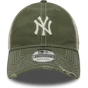 siltovka-zaoblena-zelena-nastavitelny-9twenty-cotton-canv-new-york-yankees-mlb-new-era