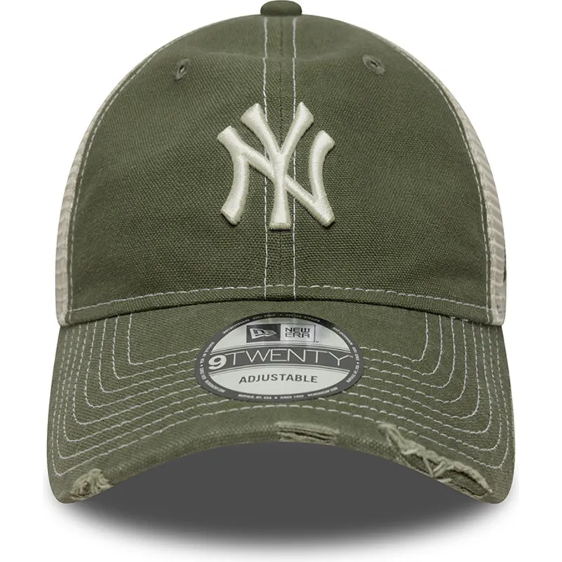 siltovka-zaoblena-zelena-nastavitelny-9twenty-cotton-canv-new-york-yankees-mlb-new-era
