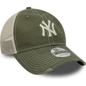 siltovka-zaoblena-zelena-nastavitelny-9twenty-cotton-canv-new-york-yankees-mlb-new-era