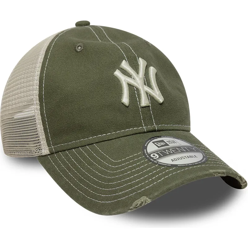 siltovka-zaoblena-zelena-nastavitelny-9twenty-cotton-canv-new-york-yankees-mlb-new-era