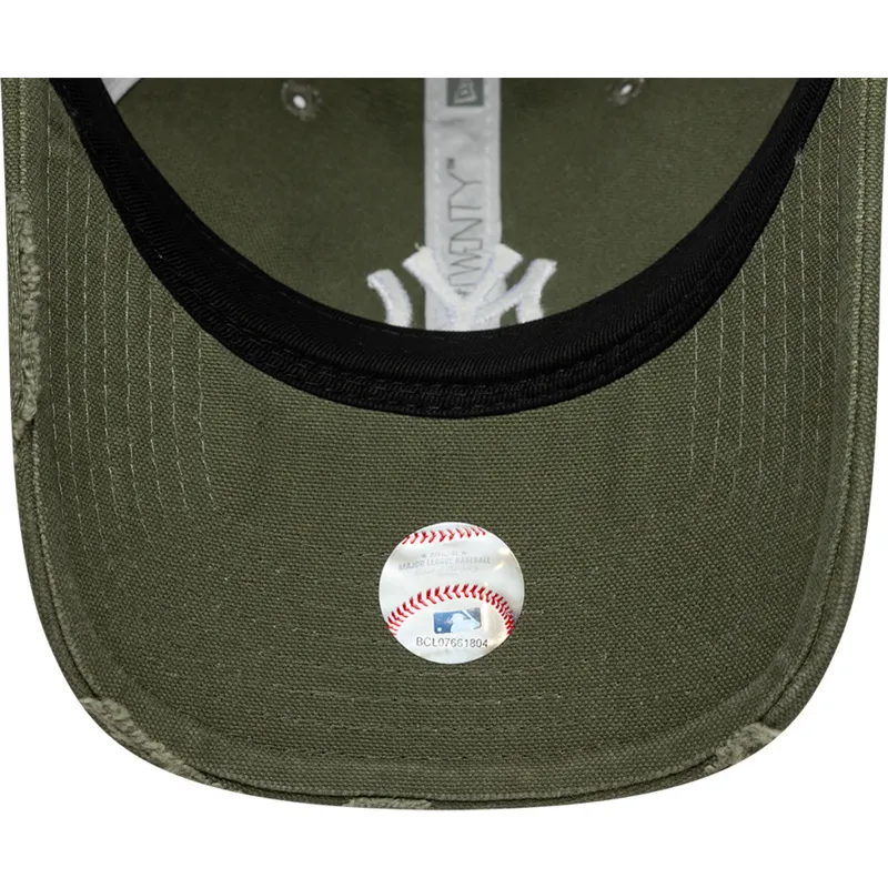 siltovka-zaoblena-zelena-nastavitelny-9twenty-cotton-canv-new-york-yankees-mlb-new-era