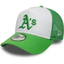 siltovka-zaoblena-zelena-snapback-a-frame-league-essential-oakland-athletics-mlb-new-era