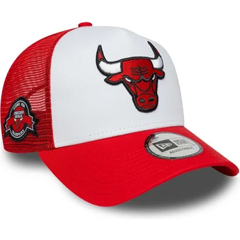 Cap zaoblená red snapback A Frame Side Patch Chicago Bulls NBA New Era
