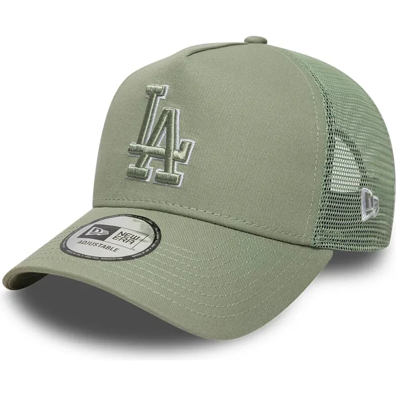siltovka-zaoblena-zelena-snapback-a-frame-outline-los-angeles-dodgers-mlb-new-era