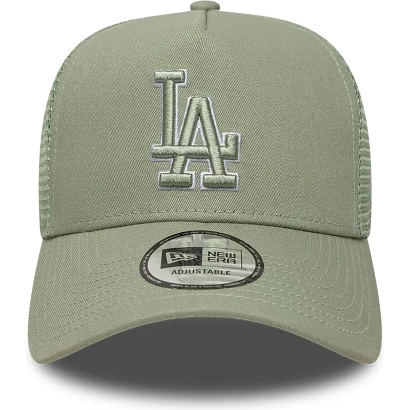 siltovka-zaoblena-zelena-snapback-a-frame-outline-los-angeles-dodgers-mlb-new-era